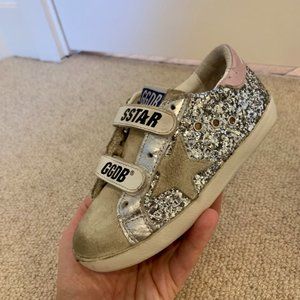 Golden Goose Girl's Old School Glitter Low-Top